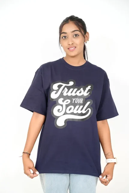 Navy Blue French Terry T-shirt 931